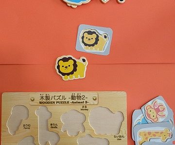 木製パズル②（発話が難しい子の要求の練習）