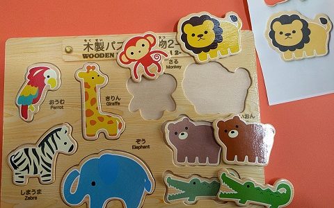 木製パズル①（低年齢児や落ち着きのない子に）